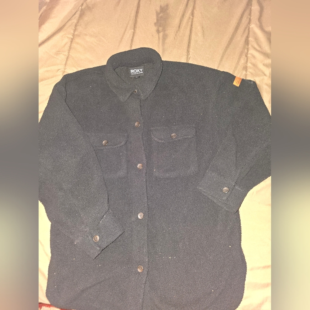 Roxy Switch Up Sherpa Fleece Overshirt. Womens Small